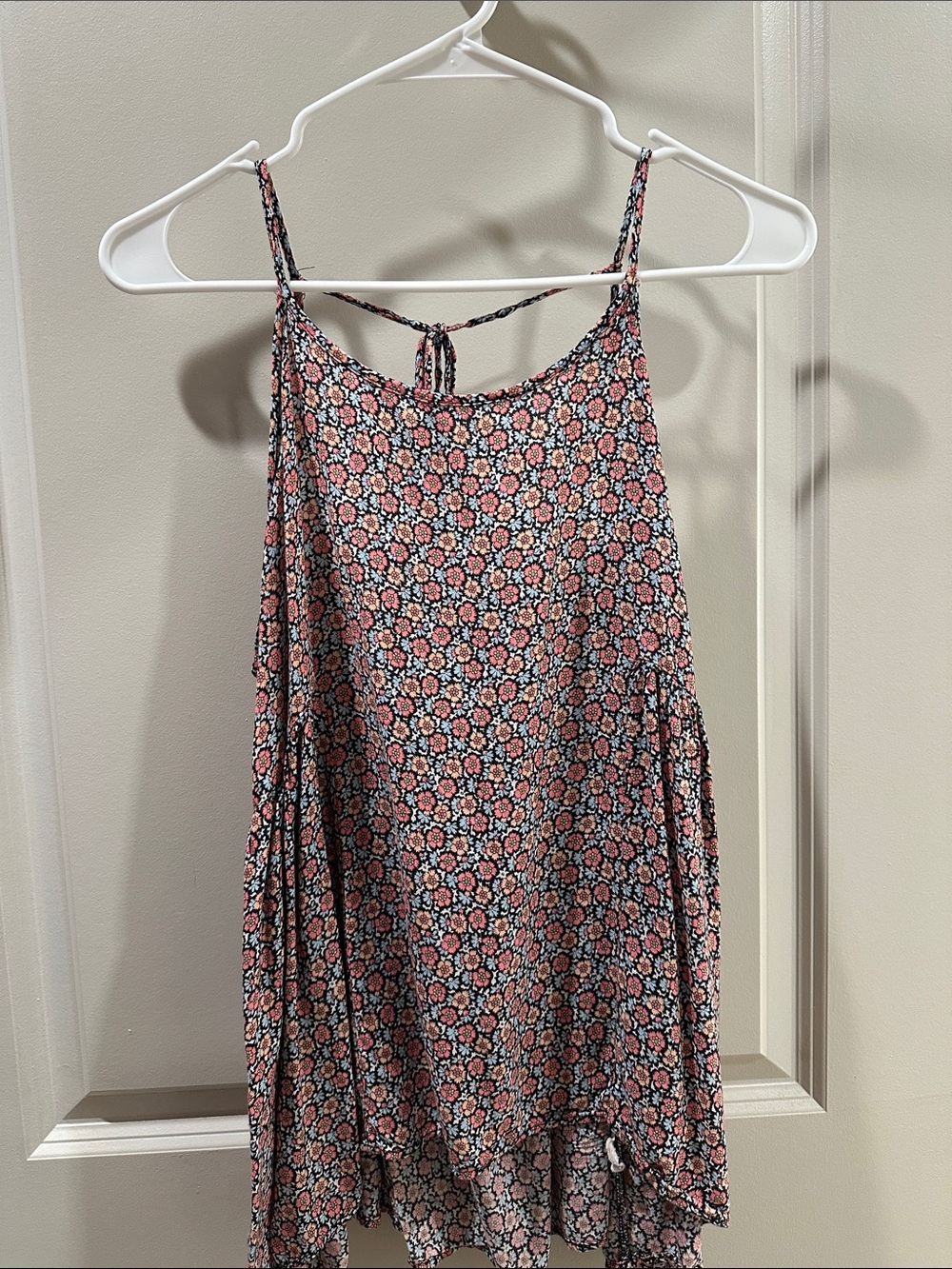 Paper Crane Pink Floral Spaghetti-Strap Camisole